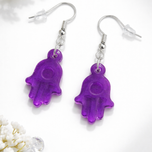 Käsitsi valmistatud epoksiidvaigust kõrvarõngad