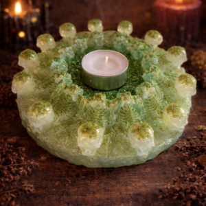 Roheline epoksiidvaigust teeküünla alus