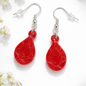 Käsitsi valmistatud epoksiidvaigust kõrvarõngad