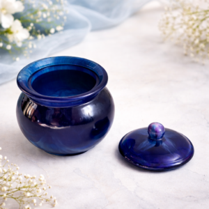 🔵 Epoksiidvaigust sinine purk (7 cm)